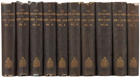 Lot #14 Millard Fillmore: Fillmore’s personal set of The Life and Works of John Adams—six volumes signed by the 13th president - Image 7