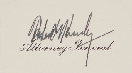 Lot #206 Robert F. Kennedy Signature - Image 2
