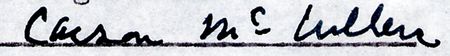 Lot #489 Carson McCullers Signed Document - Image 1