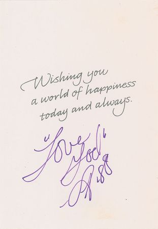 Lot #572 Prince: Birthday Card Birthday Card - Image 1
