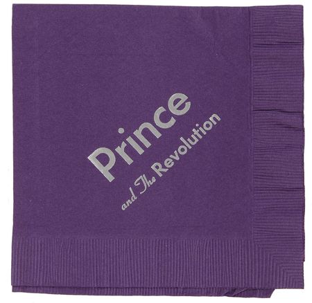 Lot #591 Prince: Purple Rain Invitation and Napkins Invitation and Napkins - Image 2