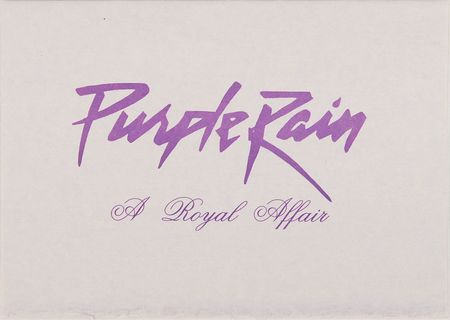 Lot #591 Prince: Purple Rain Invitation and Napkins Invitation and Napkins - Image 3