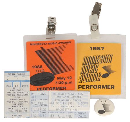 Lot #585 Prince: Award Show Memorabilia Group Lot - Image 1