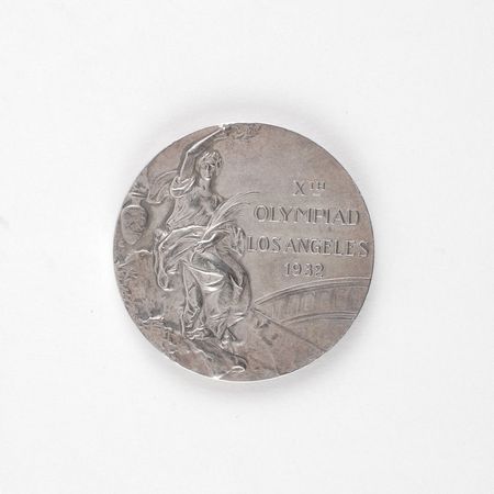 Lot #982 Los Angeles 1932 Summer Olympics Silver Winner’s Medal: Gorgeous 1932 Los Angeles silver - Image 1