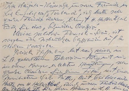 Lot #147 Oskar Schindler: Extremely rare letter to the man who typed ?Schindler?s List? - Image 2