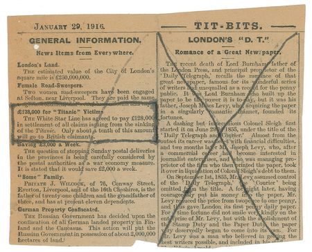 Lot #2070 Titanic Request for Restitution For Passenger Percy Bailey - Image 2
