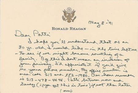 Lot #2044 Ronald Reagan Autograph Letter Signed - Image 1