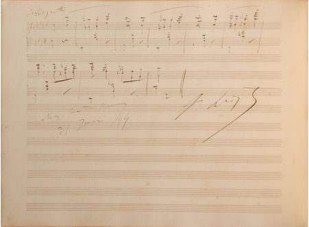 Lot #2006  Composers Autograph Book With Handwritten Musical Quotations - Image 1