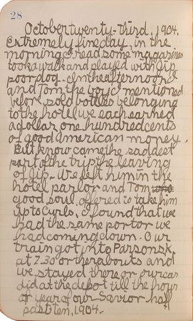 Lot #2068 J. Paul Getty Childhood Journal - Image 8