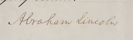 Lot #2031 Abraham Lincoln Signed Document - Image 2