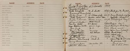 Lot #2080 Richard Nixon-Era Air Force One Flown Guest Book - Image 6