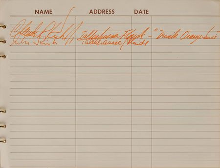 Lot #2080 Richard Nixon-Era Air Force One Flown Guest Book - Image 9