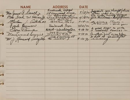 Lot #2080 Richard Nixon-Era Air Force One Flown Guest Book - Image 11