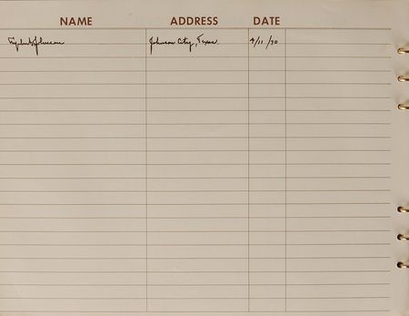 Lot #2080 Richard Nixon-Era Air Force One Flown Guest Book - Image 12