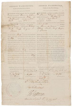 Lot #2024 George Washington and Thomas Jefferson Signed Document - Image 1
