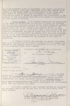 Lot #2096 Marilyn Monroe Twice-Signed Document - Image 1