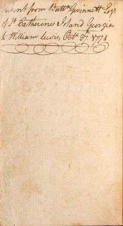 Lot #2048 Button Gwinnett Presented Book - Image 1