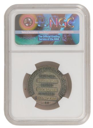 Lot #2083 Michael Collins?s Flown Apollo 11 Robbins Medal - Image 2