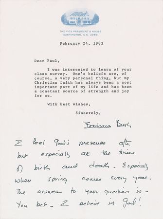 Lot #2013  Archive of Celebrity and Notables Letters Regarding God - Image 6