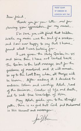 Lot #2013  Archive of Celebrity and Notables Letters Regarding God - Image 13