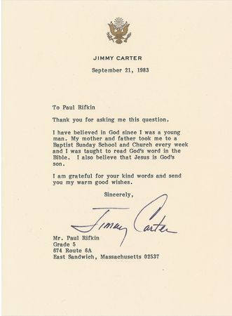 Lot #2013  Archive of Celebrity and Notables Letters Regarding God - Image 14