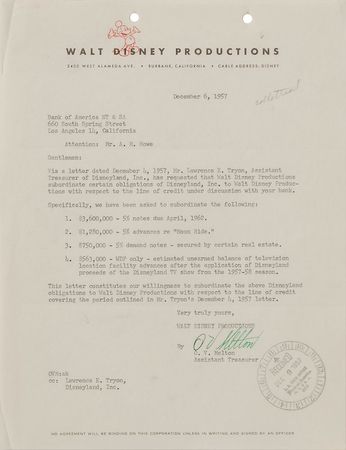 Lot #2086 Disneyland Historical Documents Archive - Image 7