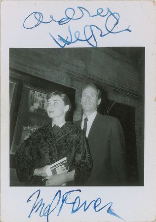 Lot #2091 Audrey Hepburn and Mel Ferrer Signed Original Candid Photograph - Image 1