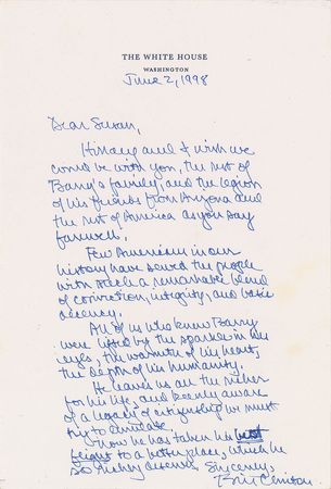 Lot #2045 Bill Clinton Autograph Letter Signed