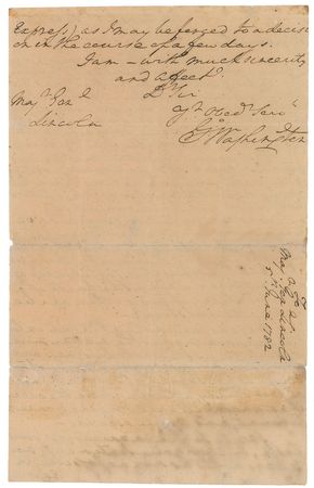 Lot #2022 George Washington 1782 YorkTown Autograph Letter Signed - Image 2