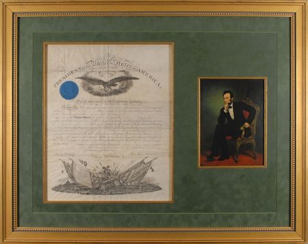 Lot #39 Abraham Lincoln: Appointing a Brigade Surgeon who was later held in Libby Prison - Image 1