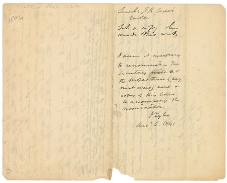Lot #24 John Tyler Endorsement - Image 4