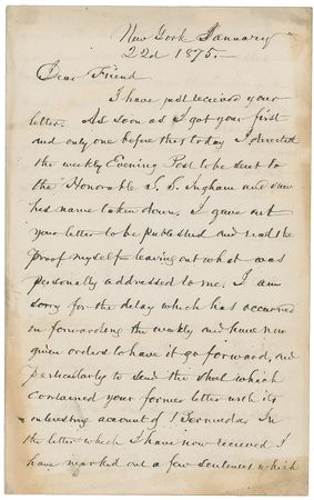 Lot #563 William Cullen Bryant - Image 1