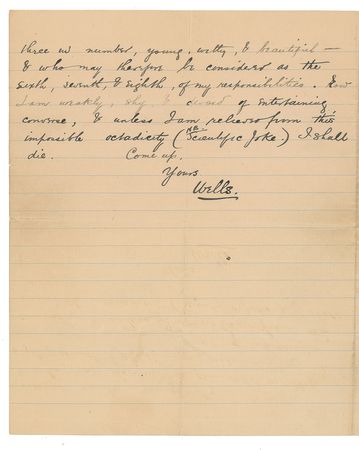 Lot #616 H. G. Wells - Image 2
