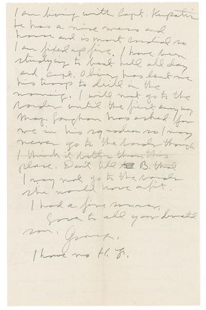 Lot #373 George S. Patton: Rare letter from early in Patton?s service with the 8th Cavalry Regiment - Image 2