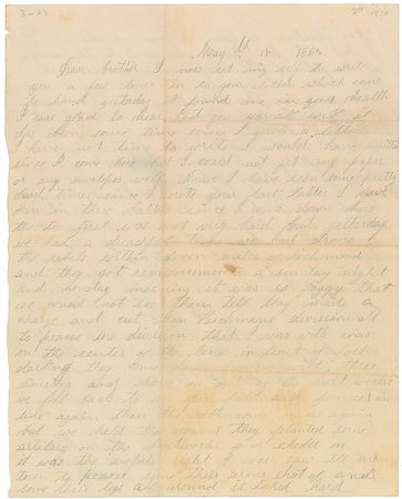 Lot #393 Battle of Proctor's Creek Handwritten Letter Signed - Image 1