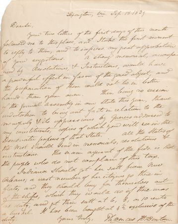 Lot #293 Thomas Hart Benton Handwritten Letter Signed - Image 1