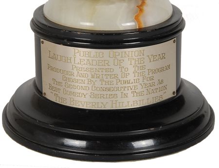 Lot #792 Beverly Hillbillies: 1963 ?Laugh Leader? award for The Beverly Hillbillies - Image 2