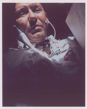 Lot #447 Wally Schirra and Walt Cunningham Signed Photographs - Image 2
