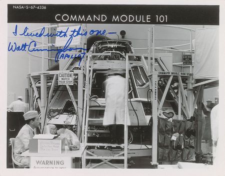 Lot #447 Wally Schirra and Walt Cunningham Signed Photographs - Image 4