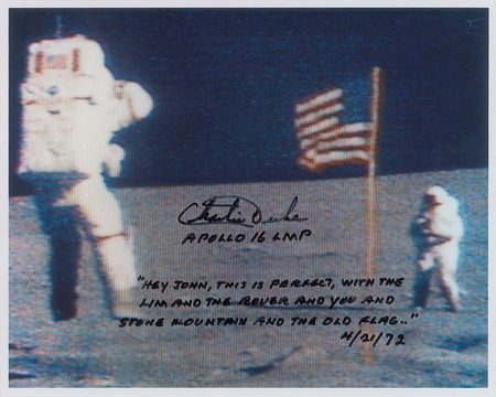 Lot #479 Charlie Duke Signed Photographs - Image 1