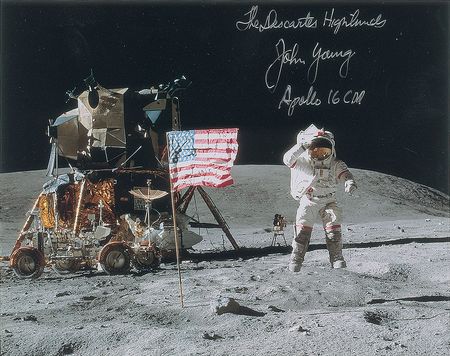 Lot #482 John Young Signed Photograph - Image 1