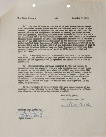 Lot #861 James Stewart Signed Documents - Image 3