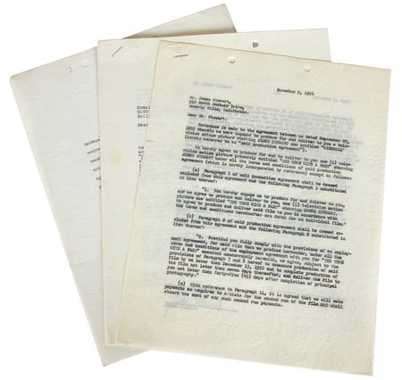 Lot #861 James Stewart Signed Documents - Image 4
