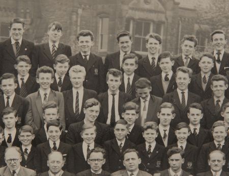 Lot #678 Beatles: John Lennon: The 16-year-old Lennon and his Quarry Bank classmates - Image 2