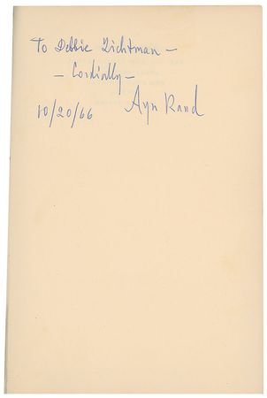 Lot #605 Ayn Rand Book - Image 1
