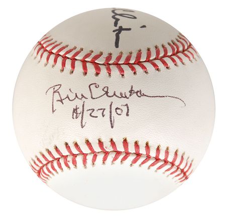 Lot #170 Bill and Hillary Clinton: The Clintons and America?s pastime - Image 2