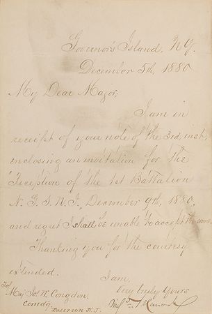 Lot #406 Winfield Scott Hancock Signed Letter - Image 2