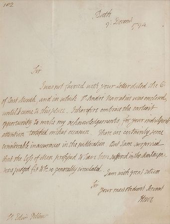 Lot #407 Richard Howe Handwritten Letter Signed - Image 2