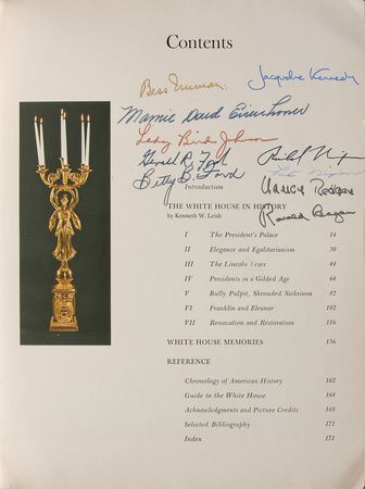Lot #103 Presidents and First Ladies: One-of-a-kind White House volume signed by 15 of its residents - Image 1