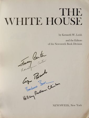 Lot #103 Presidents and First Ladies: One-of-a-kind White House volume signed by 15 of its residents - Image 2